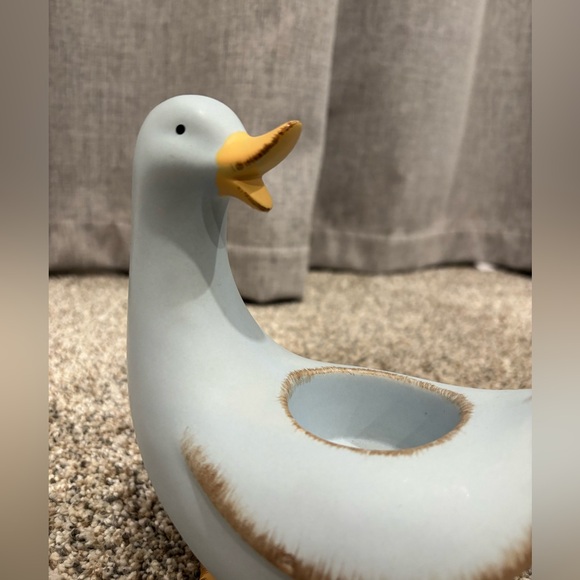 Vintage Cottage Core PartyLite P9178 Blue Duck Tealight Candle Holder - Picture 6 of 12